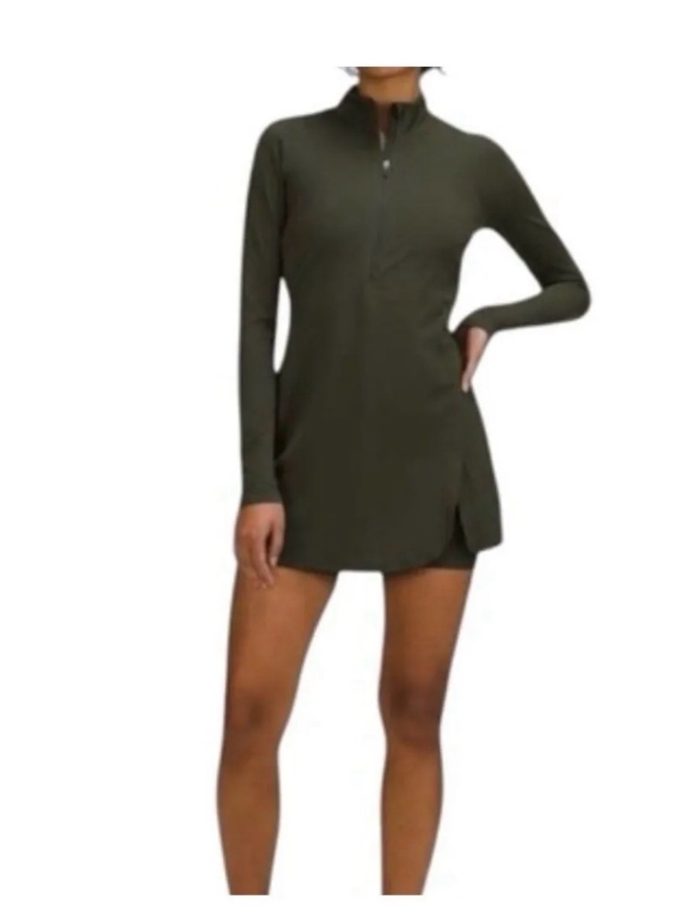 New Lululemon Nulux Long-Sleeve Tennis Dress color DKOV size 6